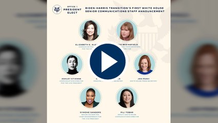 Biden nombra a un equipo de comunicación formado sólo por mujeres