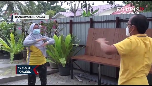 Jaga Imun, Ibu Lurah di Banjarmasin Imbau Tetap Lakukan Olahraga Ringan Cegah Covid-19