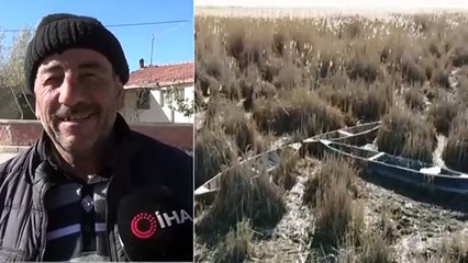 Eber Gölü’nde Ürkütücü Kayık Mezarlığı Görüntüsü