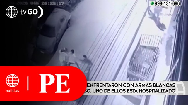 Cuatro personas se enfrentaron con armas blancas tras un aparente asalto | Primera Edición