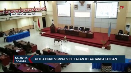 Nilai RAPBD Janggal, Ketua DPRD Kabupaten Banjar Sempat Keluar Ruang Rapat