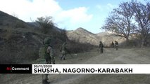 Rus barış gücü askerleri Dağlık-Karabağ'daki mayınları temizliyor