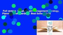 Full version  Supply Chain Management: Strategy, Planning, and Operation  Best Sellers Rank : #4