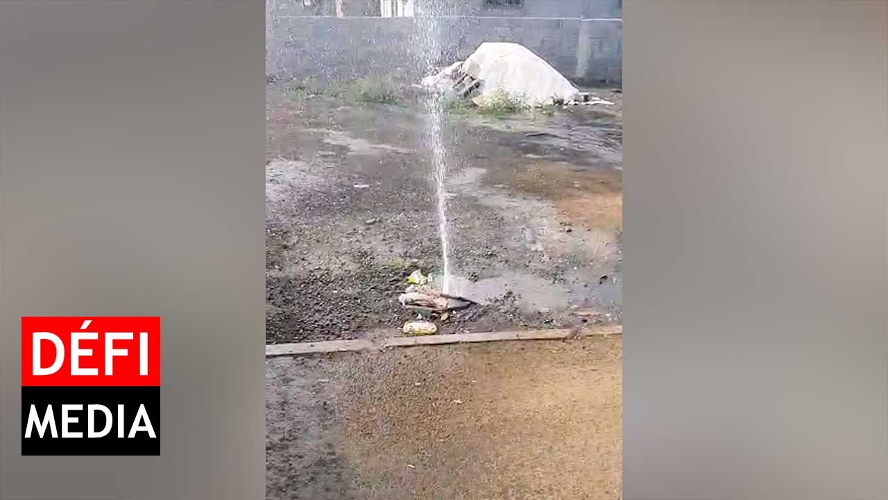 Pamplemousses : la fuite d’eau qui déborde en pleine sécheresse