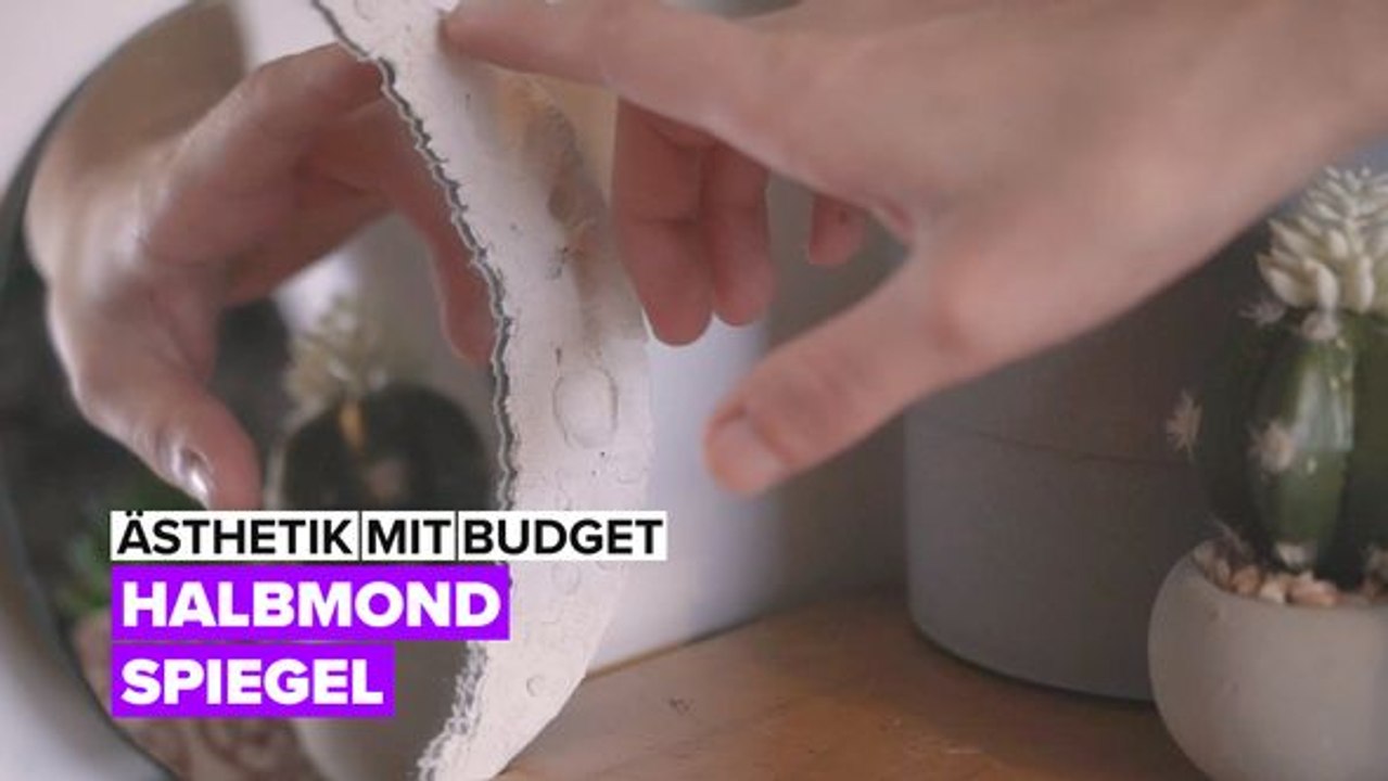 Industrielles Dekor: Halbmond-Spiegel