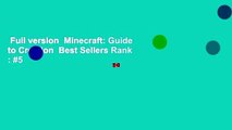 Full version  Minecraft: Guide to Creation  Best Sellers Rank : #5