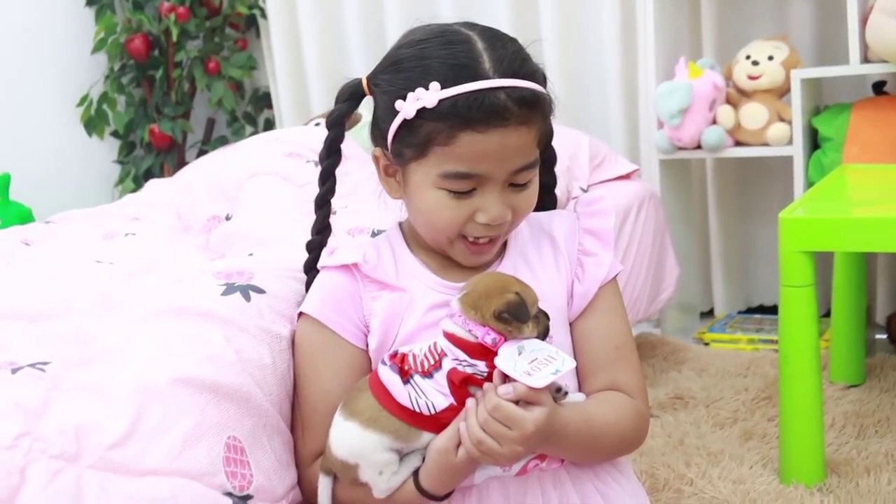 Suri Lost her Puppy Dog - Police Rescues Puppy for Kids - Kids videos