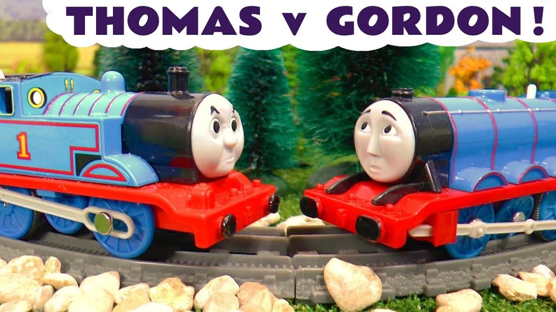 ⁣Thomas and Friends Thomas versus Gordon with Pranks from the Funny Funlings in this Family Friendly 