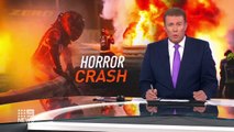 F1 driver miraculously survives fireball crash _ 9 News Australia
