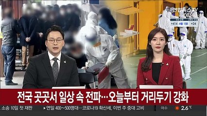 전국 곳곳서 일상 속 전파…오늘부터 거리두기 강화
