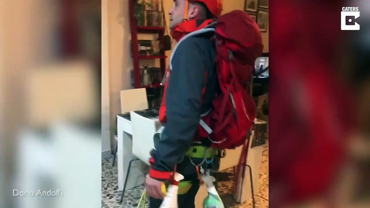 Bergsteiger klettert in Quarantäne weiter