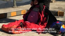 'Like a bird': Asia's top wingsuit athlete soars through central China