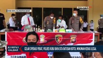 Operasi Pekat Kubu Raya, Polisi Amankan Ratusan Botol Miras dan Pelaku Kejahatan