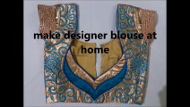 Beautiful blouse back neck design cutting and stitching step by step in hindi