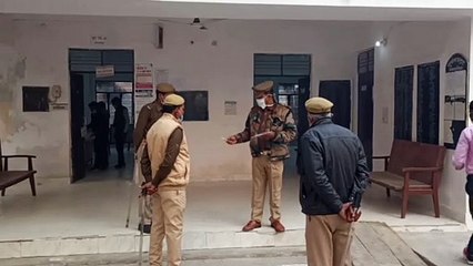 एसडीएम ने बूथों की सुरक्षा व्यवस्था का लिया जायजा