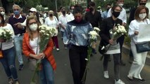 Cientos marchan para pedir justicia por empresario francés asesinado en México