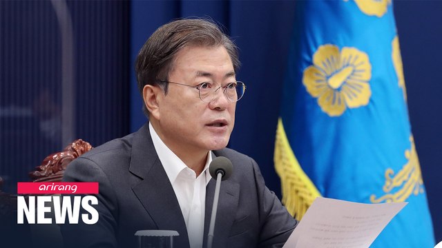 President Moon calls for continued efforts for economic recovery