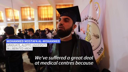 Syrian fresh medicine graduates prepare to battle Covid