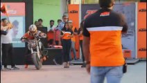 awesome bike stunts you must see  ktm duke 200 and 390  ktm bike stunt