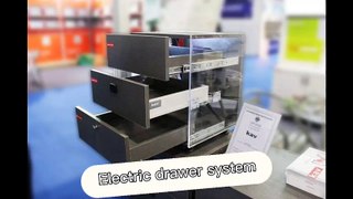 handle free electric servo remote control induction drawer system