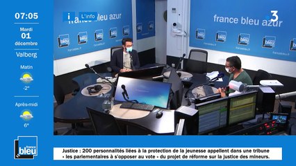 La matinale de France Bleu Azur du 01/12/2020