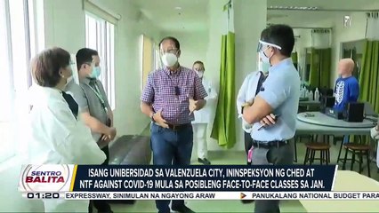 Isang unibersidad sa Valenzuela City, ininspeksyon ng CHED at NTF Against COVID-19