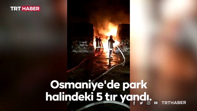 Alev alev yanan 5 tır kullanılmaz hale geldi