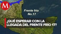 Rachas de viento de hasta 70 km/h por frente frío 17 en zona costera