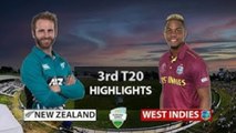 New Zealand vs West Indies 3rd T20 Match Highlights - cricket highlights 2