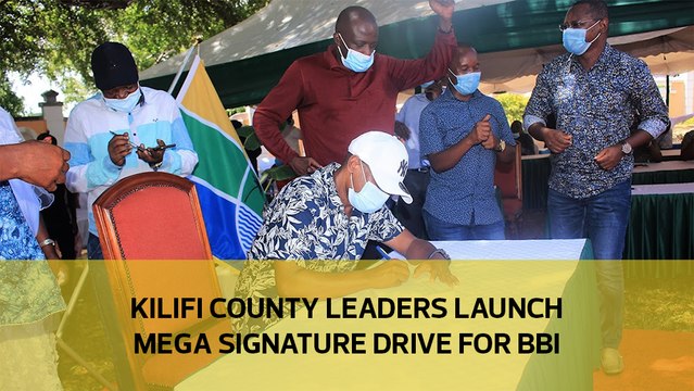 Kilifi county leaders launch mega signature drive for BBI