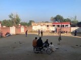 Playing walleye ball in my village one more beautiful scene of my village