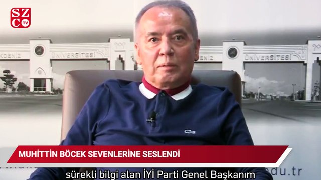 Muhittin Böcek, sevenlerine seslendi