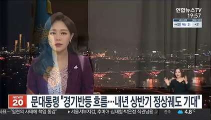 문대통령 "경기반등 흐름…내년 상반기 정상궤도 기대"