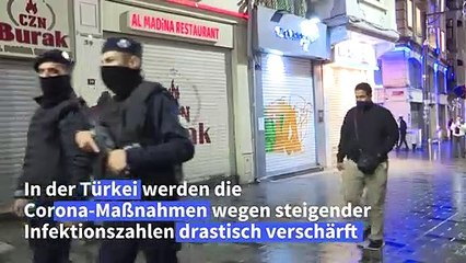 Download Video: Steigende Corona-Zahlen: Ausgangssperren in der Türkei