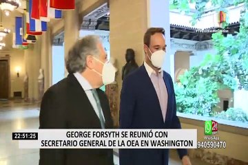George Forsyth se reunió con secretario general de la OEA en EEUU