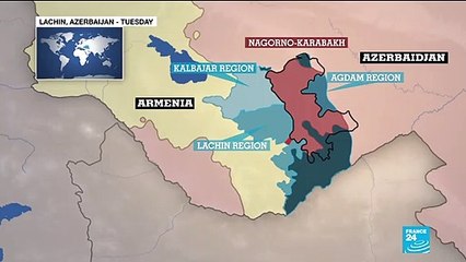 Azerbaijan rolls into Lachin district, the last area ceded by Armenia