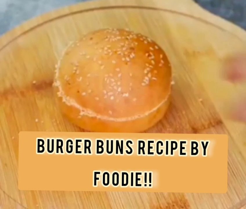 Burger buns recipe without eggs and yeast Foodie buns easy recipe