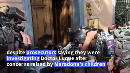 Maradona's doctor 'not formally charged' with manslaughter: lawyer