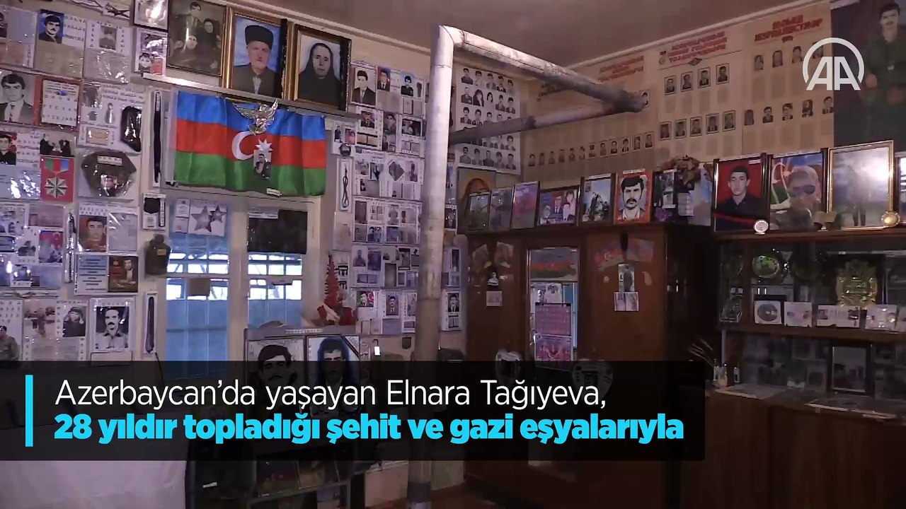 Karabağ şehitlerini kendi imkanlarıyla evinde kurduğu müzede yaşatıyor