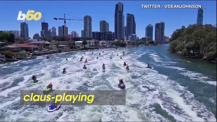 Jetski Riding Santas Gather To Make Waves for Charity Along Australia’s Gold Coast!