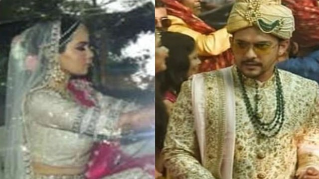 Aditya Narayan Shweta Wedding: ऐसा है दुल्हा दुल्हन का लुक; एक जैसे कलर में आए नज़र | FilmiBeat