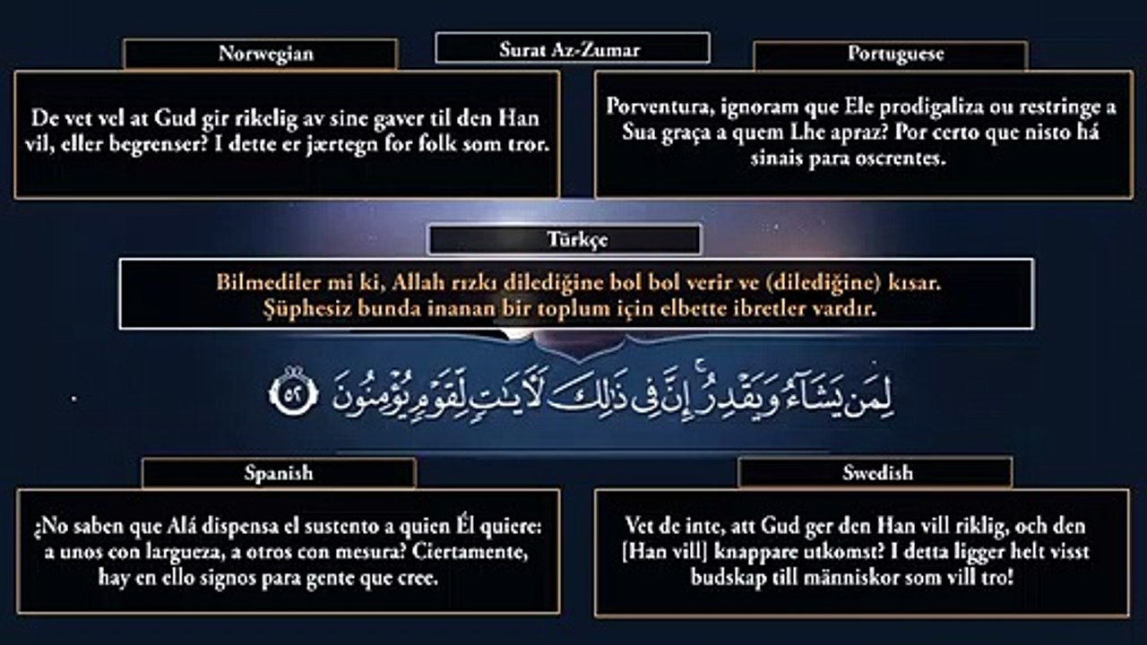 Zümer Suresi سورة الزمر Okunuşu ve Anlamı  | Yunus Aswailis