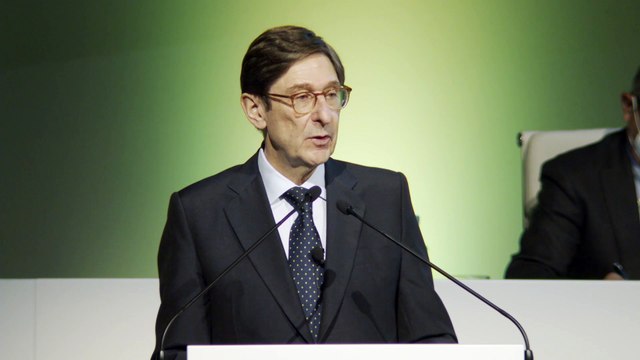 El presidente de Bankia, José Ignacio Goirigolzarri, presenta la fusión a los accionistas