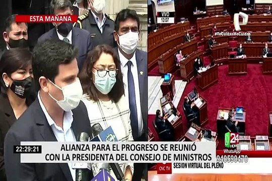 Presidenta del Gabinete Ministerial se reunió con congresistas de Alianza para el Progreso