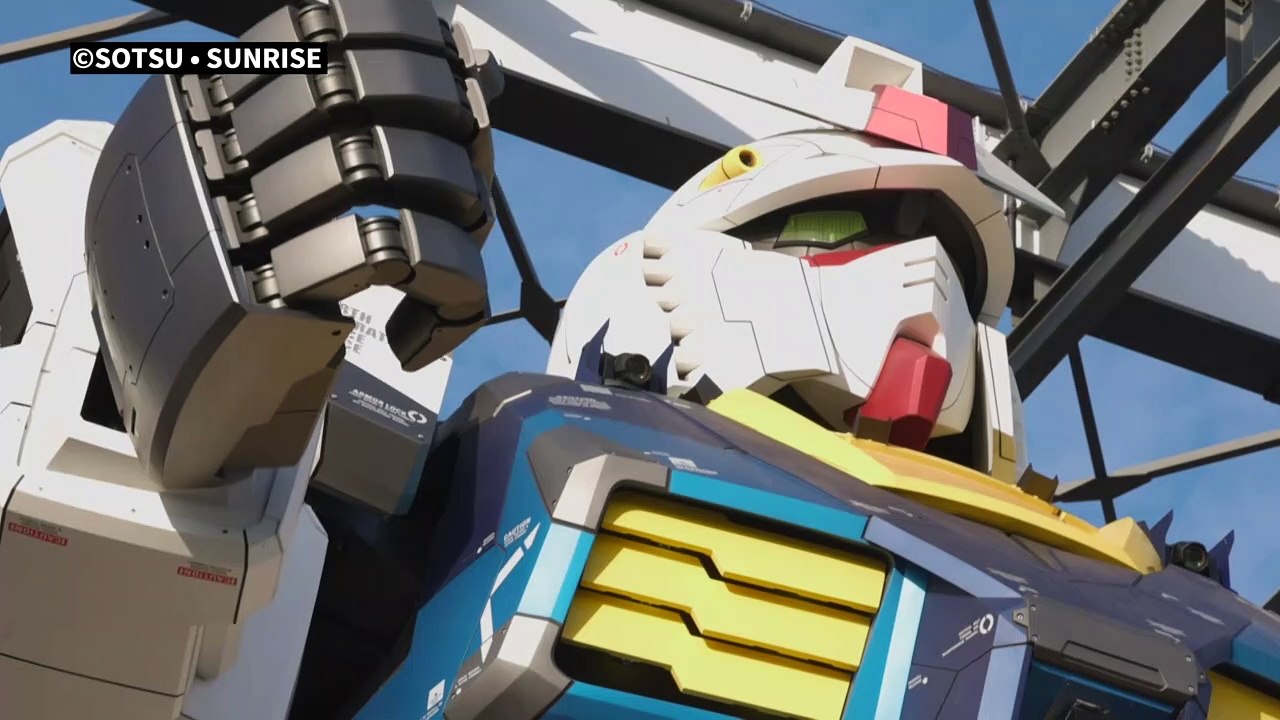 Riesiger Gundam-Roboter erwacht zum Leben