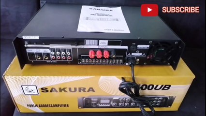 Sakura  PA-500UB 500W Public Amplifier  |  UNBOXING