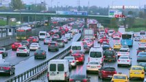 Kısıtlama öncesi İstanbul'da trafik yoğunluğu