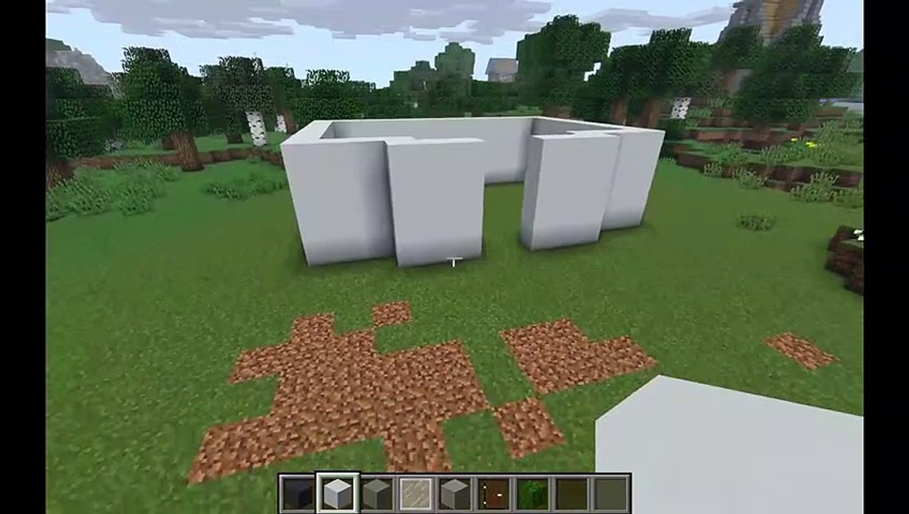 How to simply build a Modern house in Minecraft