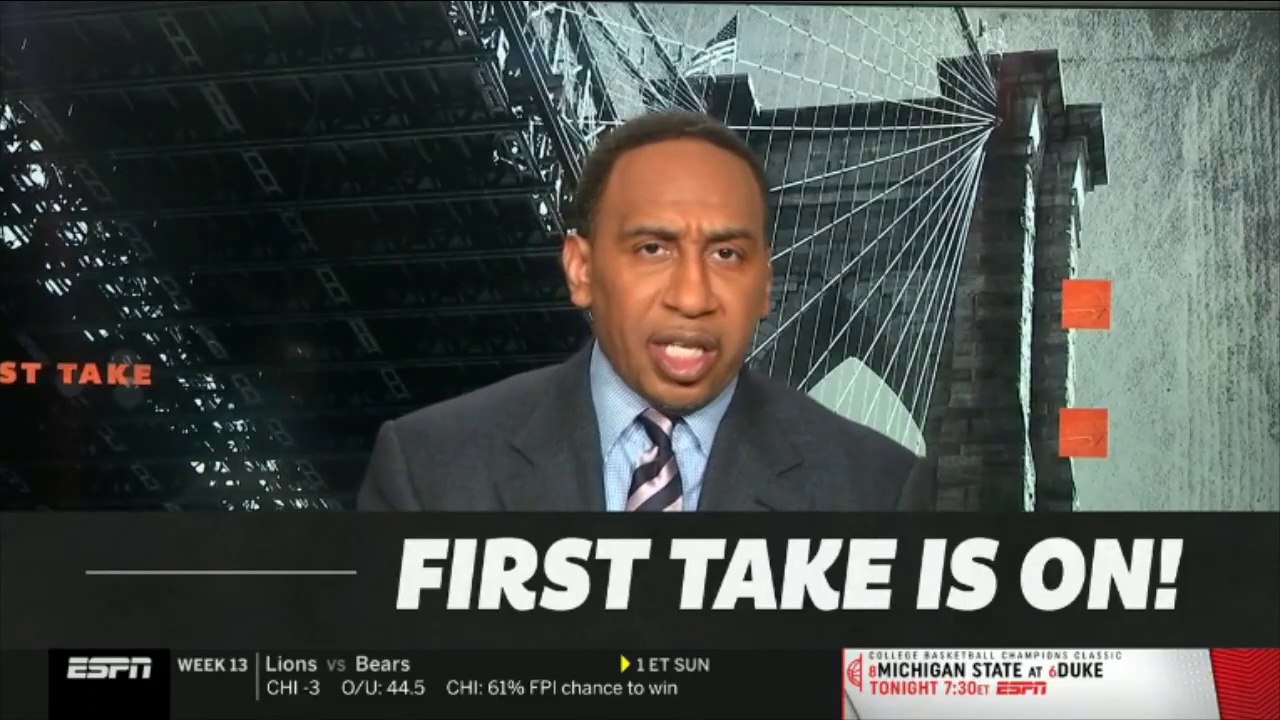 ESPN FIRST TAKE - Stephen A. Smith -Excited- Russell Wilson leads Seahawks def. Eagles 23-17.