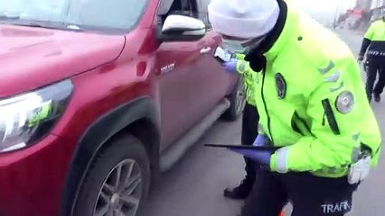 KARS - 'Zorunlu kış lastiği denetimi' yapıldı